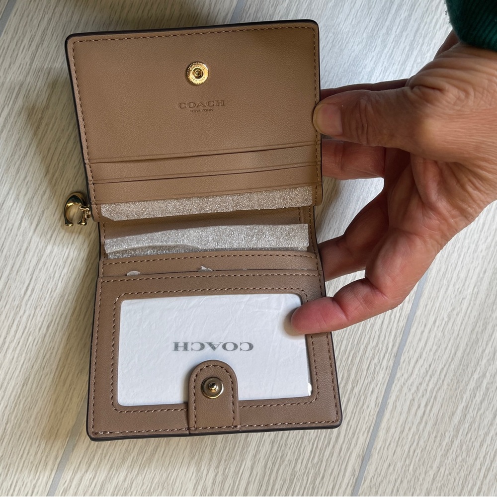 Coach Snap Wallet Leather Patchwork Snake Print B… - image 9